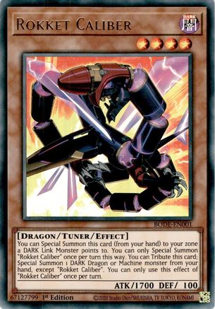 Rokket Caliber (BODE-EN001) - Burst of Destiny 1st Edition - Premium Yugioh Single from Konami - Just $0.50! Shop now at Game Crave Tournament Store