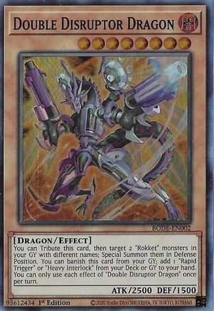 Double Disruptor Dragon (BODE-EN002) - Burst of Destiny 1st Edition - Premium Yugioh Single from Konami - Just $0.24! Shop now at Game Crave Tournament Store