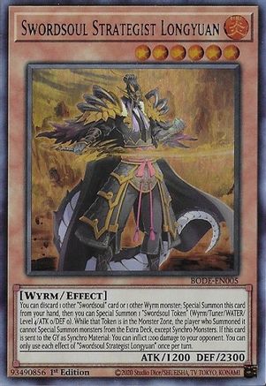 Swordsoul Strategist Longyuan (BODE-EN005) - Burst of Destiny 1st Edition - Premium Yugioh Single from Konami - Just $0.71! Shop now at Game Crave Tournament Store