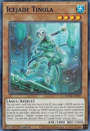 Icejade Tinola (BODE-EN009) - Burst of Destiny 1st Edition - Premium Yugioh Single from Konami - Just $0.25! Shop now at Game Crave Tournament Store