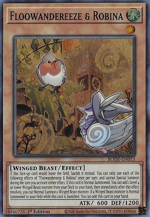 Floowandereeze & Robina (BODE-EN013) - Burst of Destiny 1st Edition - Premium Yugioh Single from Konami - Just $0.67! Shop now at Game Crave Tournament Store
