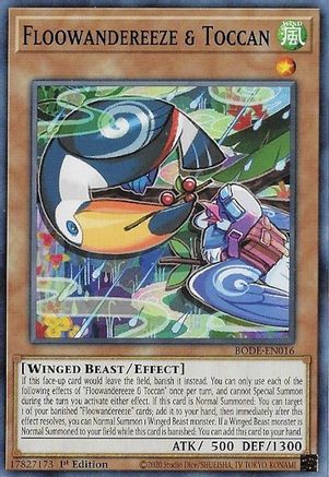 Floowandereeze & Toccan (BODE-EN016) - Burst of Destiny 1st Edition - Premium Yugioh Single from Konami - Just $0.25! Shop now at Game Crave Tournament Store