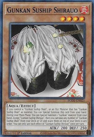 Gunkan Suship Shirauo (BODE-EN023) - Burst of Destiny 1st Edition - Premium Yugioh Single from Konami - Just $0.25! Shop now at Game Crave Tournament Store