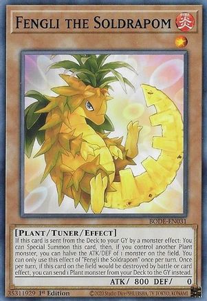 Fengli the Soldrapom (BODE-EN031) - Burst of Destiny 1st Edition - Premium Yugioh Single from Konami - Just $0.25! Shop now at Game Crave Tournament Store