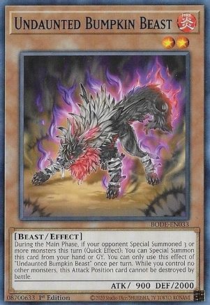 Undaunted Bumpkin Beast (BODE-EN033) - Burst of Destiny 1st Edition - Premium Yugioh Single from Konami - Just $0.25! Shop now at Game Crave Tournament Store