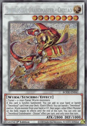 Swordsoul Grandmaster - Chixiao (BODE-EN041) - Burst of Destiny 1st Edition - Premium Yugioh Single from Konami - Just $0.67! Shop now at Game Crave Tournament Store