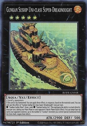 Gunkan Suship Uni-class Super-Dreadnought (BODE-EN048) - Burst of Destiny 1st Edition - Premium Yugioh Single from Konami - Just $0.25! Shop now at Game Crave Tournament Store