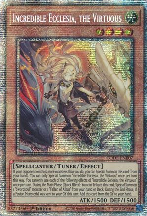 Incredible Ecclesia, the Virtuous (Starlight Rare) (BODE-EN007) - Burst of Destiny 1st Edition - Premium Yugioh Single from Konami - Just $64.43! Shop now at Game Crave Tournament Store
