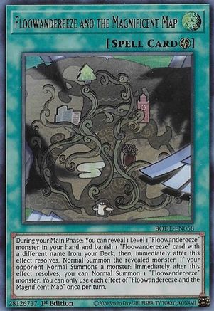Floowandereeze and the Magnificent Map (BODE-EN058) - Burst of Destiny 1st Edition - Premium Yugioh Single from Konami - Just $1.96! Shop now at Game Crave Tournament Store