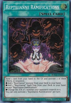 Reptilianne Ramifications (BODE-EN060) - Burst of Destiny 1st Edition - Premium Yugioh Single from Konami - Just $0.24! Shop now at Game Crave Tournament Store