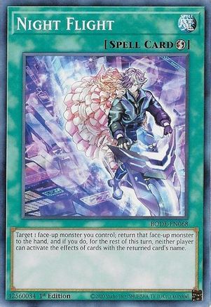 Night Flight (BODE-EN068) - Burst of Destiny 1st Edition - Premium Yugioh Single from Konami - Just $0.08! Shop now at Game Crave Tournament Store