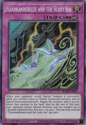 Floowandereeze and the Scary Sea (BODE-EN075) - Burst of Destiny 1st Edition - Premium Yugioh Single from Konami - Just $0.25! Shop now at Game Crave Tournament Store
