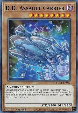 D.D. Assault Carrier (BODE-EN082) - Burst of Destiny 1st Edition - Premium Yugioh Single from Konami - Just $0.25! Shop now at Game Crave Tournament Store