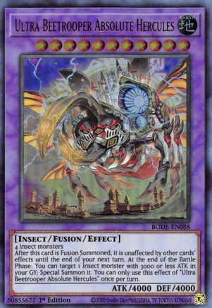 Ultra Beetrooper Absolute Hercules (BODE-EN088) - Burst of Destiny 1st Edition - Premium Yugioh Single from Konami - Just $0.26! Shop now at Game Crave Tournament Store