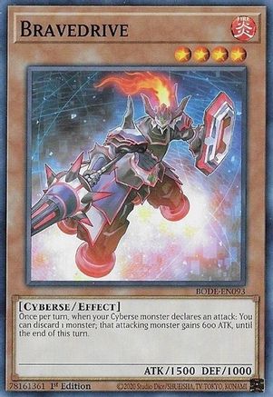 Bravedrive (BODE-EN093) - Burst of Destiny 1st Edition - Premium Yugioh Single from Konami - Just $0.25! Shop now at Game Crave Tournament Store