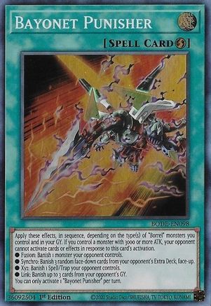 Bayonet Punisher (BODE-EN098) - Burst of Destiny 1st Edition - Premium Yugioh Single from Konami - Just $0.25! Shop now at Game Crave Tournament Store