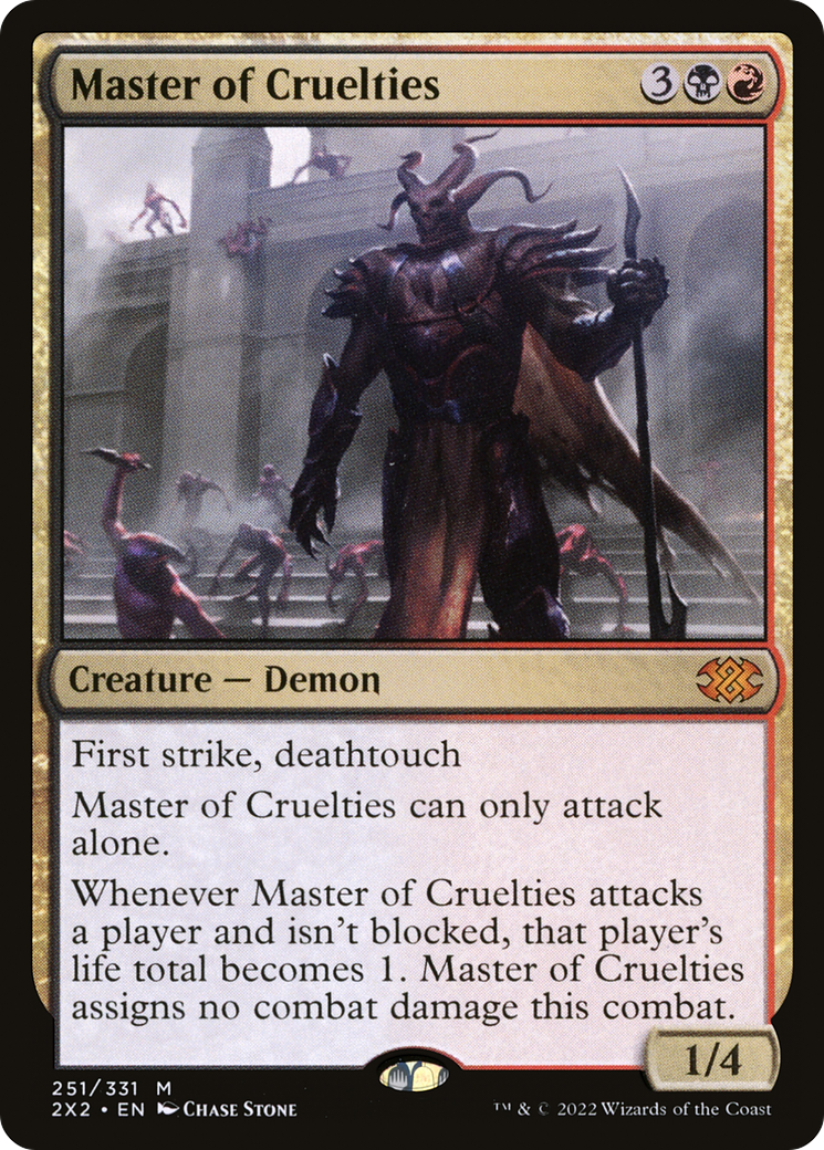 Master of Cruelties (2X2-251) - Double Masters 2022 - Premium MTG Single from Wizards of the Coast - Just $3.70! Shop now at Game Crave Tournament Store