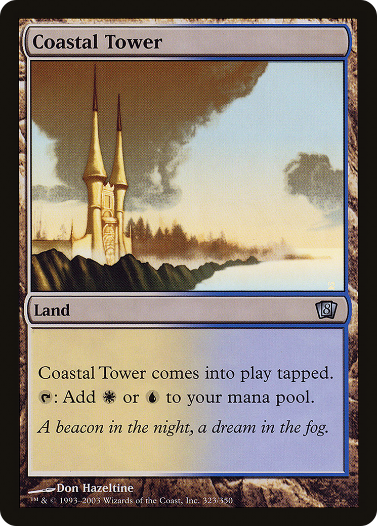 Coastal Tower (8ED-323★) - Eighth Edition Foil - Premium MTG Single from Wizards of the Coast - Just $1.83! Shop now at Game Crave Tournament Store