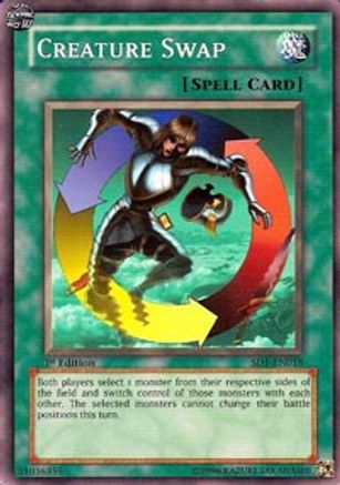 Creature Swap (SD1-EN018) - Structure Deck: Dragon's Roar 1st Edition - Premium Yugioh Single from Konami - Just $0.25! Shop now at Game Crave Tournament Store