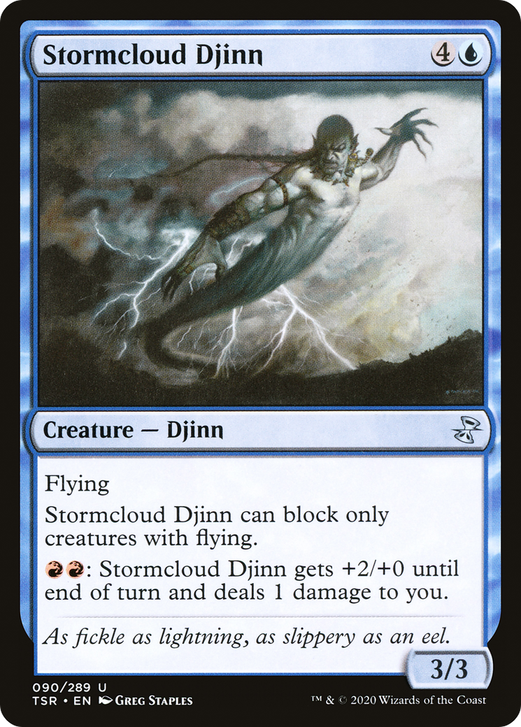 Stormcloud Djinn (TSR-090) - Time Spiral Remastered - Premium MTG Single from Wizards of the Coast - Just $0.08! Shop now at Game Crave Tournament Store