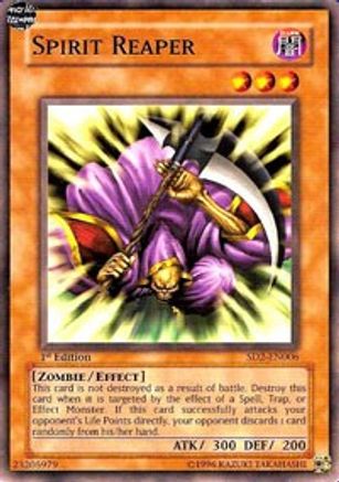 Spirit Reaper (SD2-EN006) - Structure Deck: Zombie Madness Unlimited - Premium Yugioh Single from Konami - Just $1.15! Shop now at Game Crave Tournament Store
