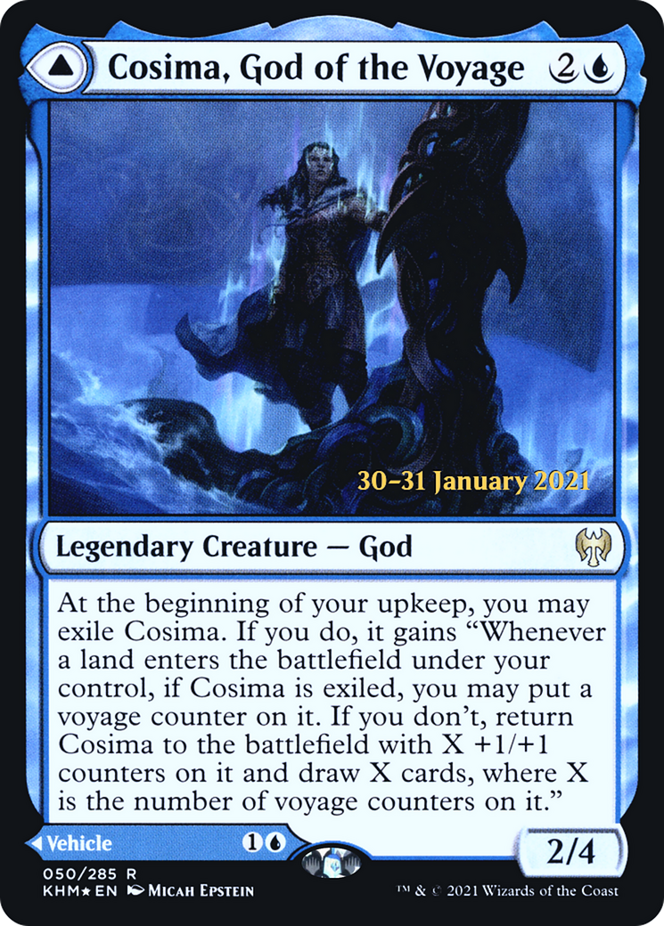 Cosima, God of the Voyage // The Omenkeel (PKHM-50S) - Kaldheim Promos Foil - Premium MTG Single from Wizards of the Coast - Just $0.56! Shop now at Game Crave Tournament Store