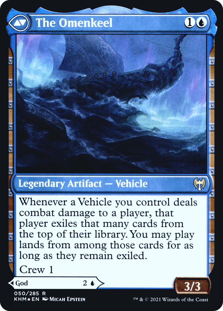 Cosima, God of the Voyage // The Omenkeel (PKHM-50S) - Kaldheim Promos Foil - Premium MTG Single from Wizards of the Coast - Just $0.56! Shop now at Game Crave Tournament Store