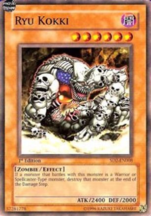 Ryu Kokki (SD2-EN008) - Structure Deck: Zombie Madness 1st Edition - Premium Yugioh Single from Konami - Just $0.25! Shop now at Game Crave Tournament Store