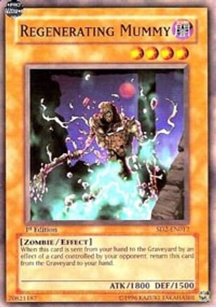 Regenerating Mummy (SD2-EN012) - Structure Deck: Zombie Madness Unlimited - Premium Yugioh Single from Konami - Just $0.25! Shop now at Game Crave Tournament Store