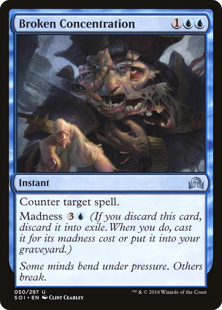 Broken Concentration (SOI-050) - Shadows over Innistrad - Premium MTG Single from Wizards of the Coast - Just $0.25! Shop now at Game Crave Tournament Store