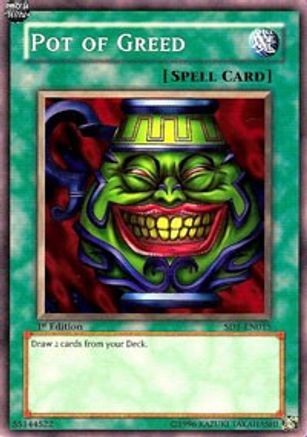 Pot of Greed (SD2-EN017) - Structure Deck: Zombie Madness 1st Edition - Premium Yugioh Single from Konami - Just $3.07! Shop now at Game Crave Tournament Store