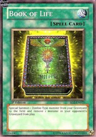 Book of Life (SD2-EN021) - Structure Deck: Zombie Madness 1st Edition - Premium Yugioh Single from Konami - Just $0.43! Shop now at Game Crave Tournament Store