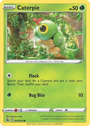 Caterpie 1/264 - Fusion Strike - Premium Pokemon Single from Nintendo - Just $0.25! Shop now at Game Crave Tournament Store