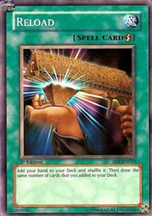 Reload (SD2-EN023) - Structure Deck: Zombie Madness Unlimited - Premium Yugioh Single from Konami - Just $0.26! Shop now at Game Crave Tournament Store
