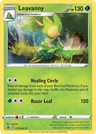 Leavanny 11/264 - Fusion Strike - Premium Pokemon Single from Nintendo - Just $0.50! Shop now at Game Crave Tournament Store