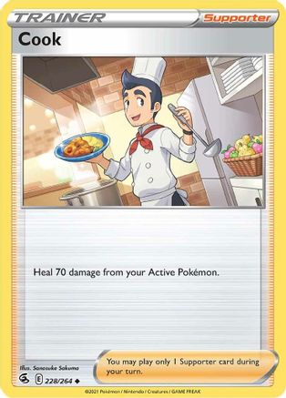 Cook 228/264 - Fusion Strike - Premium Pokemon Single from Nintendo - Just $0.25! Shop now at Game Crave Tournament Store