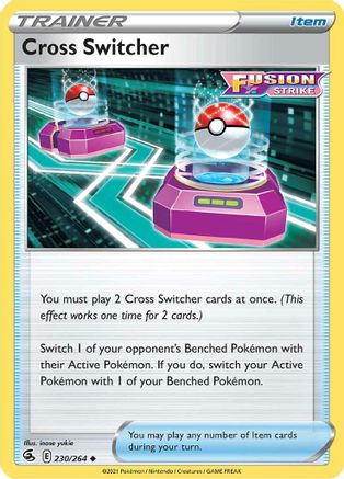 Cross Switcher 230/264 - Fusion Strike - Premium Pokemon Single from Nintendo - Just $0.25! Shop now at Game Crave Tournament Store