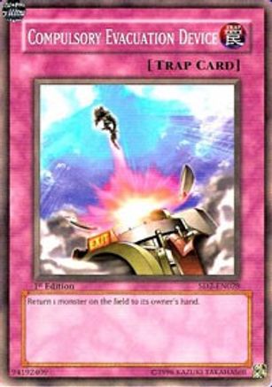 Compulsory Evacuation Device (SD2-EN028) - Structure Deck: Zombie Madness 1st Edition - Premium Yugioh Single from Konami - Just $0.26! Shop now at Game Crave Tournament Store