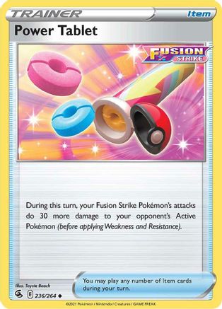 Power Tablet 236/264 - Fusion Strike - Premium Pokemon Single from Nintendo - Just $0.26! Shop now at Game Crave Tournament Store