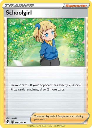 Schoolgirl 239/264 - Fusion Strike - Premium Pokemon Single from Nintendo - Just $0.25! Shop now at Game Crave Tournament Store