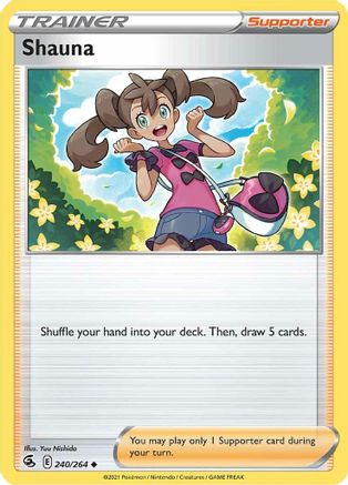 Shauna 240/264 - Fusion Strike - Premium Pokemon Single from Nintendo - Just $0.25! Shop now at Game Crave Tournament Store