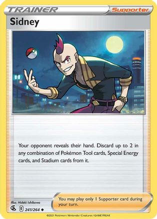 Sidney 241/264 - Fusion Strike - Premium Pokemon Single from Nintendo - Just $0.25! Shop now at Game Crave Tournament Store