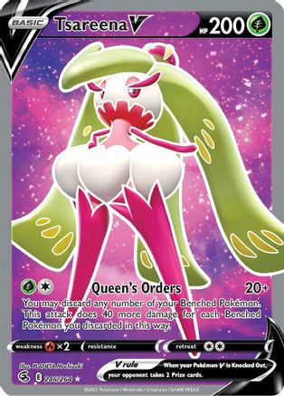 Tsareena V 246/264 - Fusion Strike Holofoil - Premium Pokemon Single from Nintendo - Just $0.75! Shop now at Game Crave Tournament Store