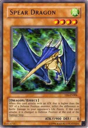 Spear Dragon (TP6-EN006) - Tournament Pack 6 Unlimited - Premium Yugioh Single from Konami - Just $0.79! Shop now at Game Crave Tournament Store
