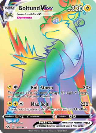 Boltund VMAX 267/264 - Fusion Strike Holofoil - Premium Pokemon Single from Nintendo - Just $4.74! Shop now at Game Crave Tournament Store