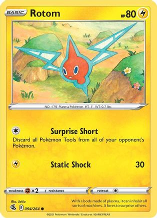 Rotom 94/264 - Fusion Strike - Premium Pokemon Single from Nintendo - Just $0.25! Shop now at Game Crave Tournament Store