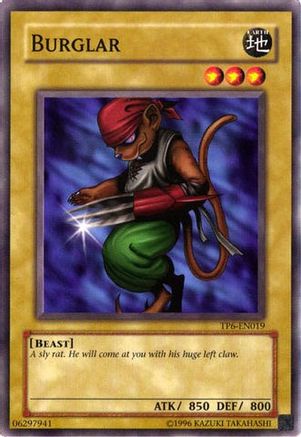 Burglar (TP6-EN019) - Tournament Pack 6 Unlimited - Premium Yugioh Single from Konami - Just $0.65! Shop now at Game Crave Tournament Store