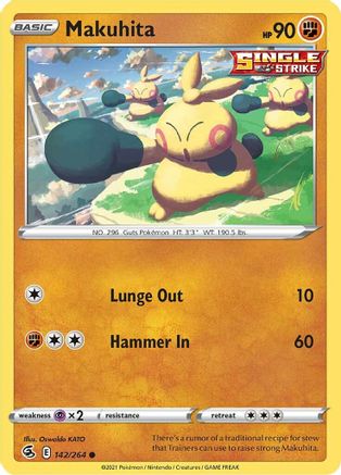 Makuhita 142/264 - Fusion Strike - Premium Pokemon Single from Nintendo - Just $0.25! Shop now at Game Crave Tournament Store