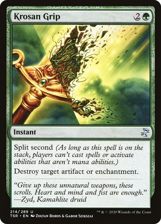 Krosan Grip (TSR-214) - Time Spiral Remastered - Premium MTG Single from Wizards of the Coast - Just $0.59! Shop now at Game Crave Tournament Store