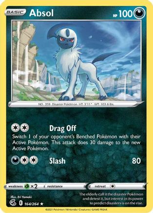 Absol 164/264 - Fusion Strike - Premium Pokemon Single from Nintendo - Just $0.15! Shop now at Game Crave Tournament Store